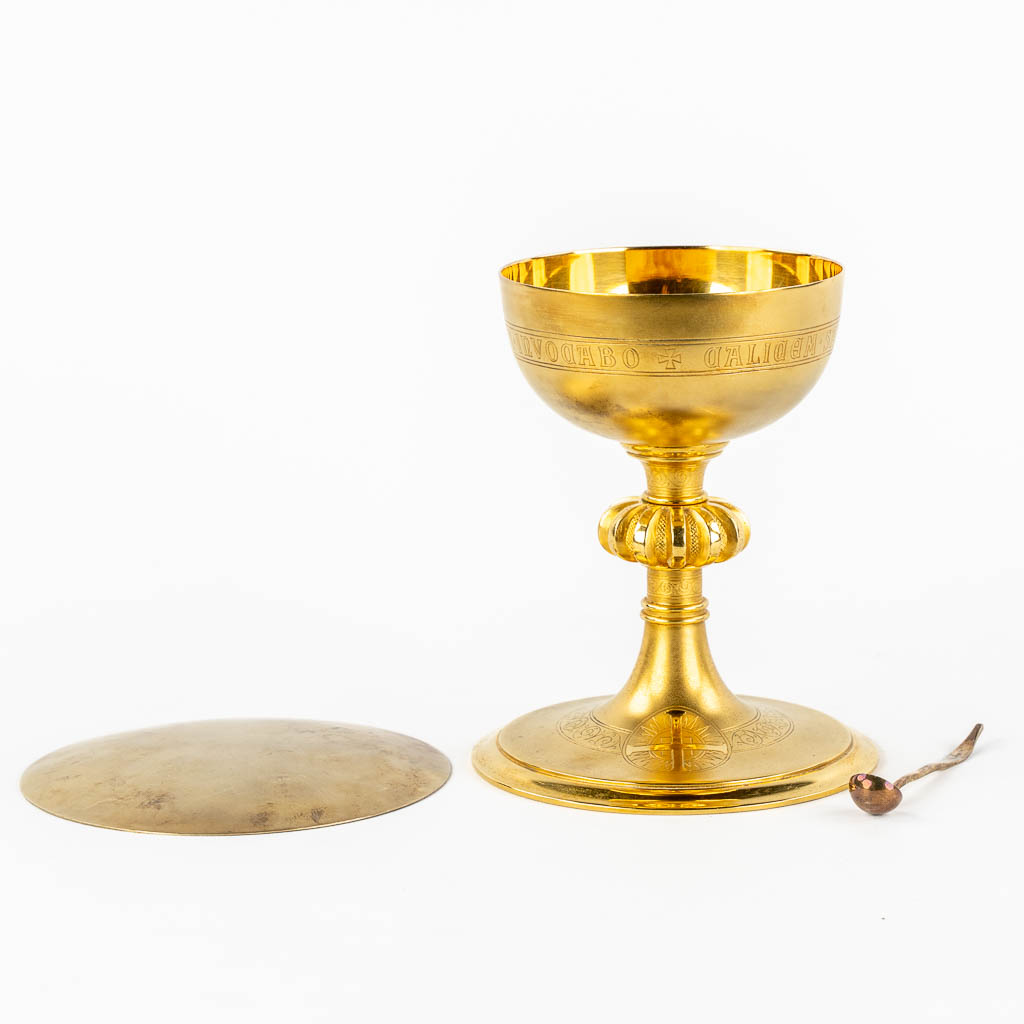 A Roman Revival chalice, gilt brass. (1933). 