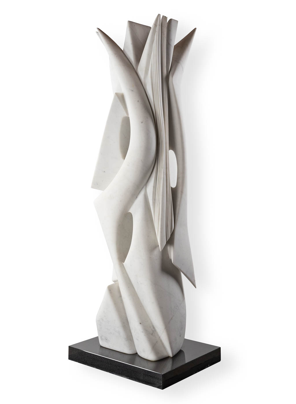 Pablo ATCHUGARRY (1954) 'Untitled' Een sculptuur in witte Carrara marmer, 2008. (L:61 x W:50 x H:226 cm)