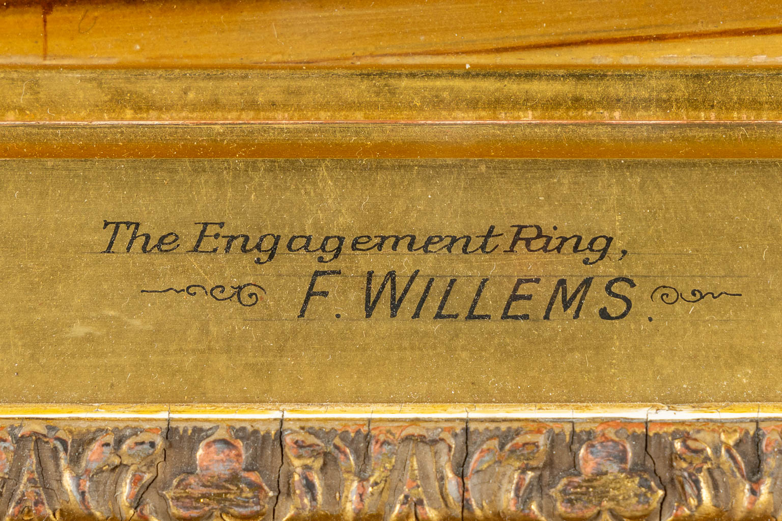 Florent WILLEMS (1823-1905)(attr.) 'The Engagement Ring'. 