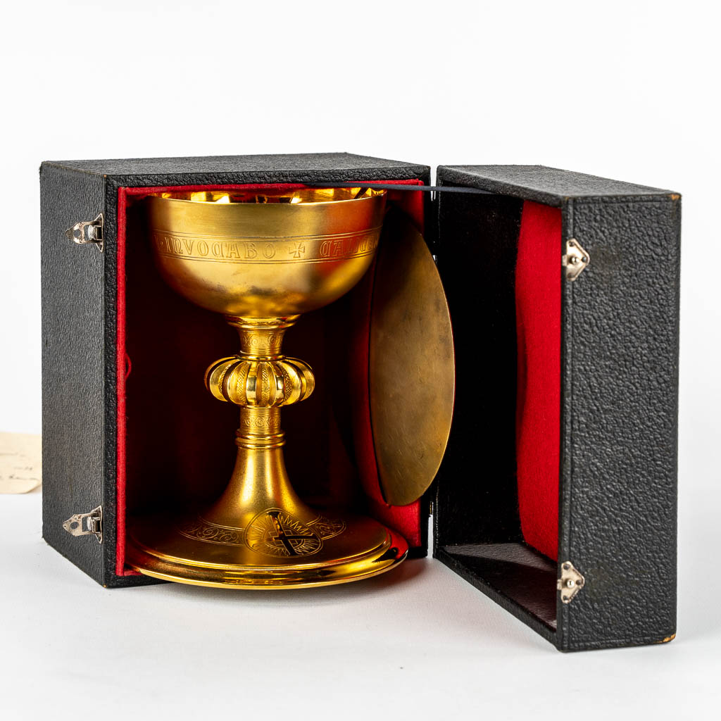 A Roman Revival chalice, gilt brass. (1933). 