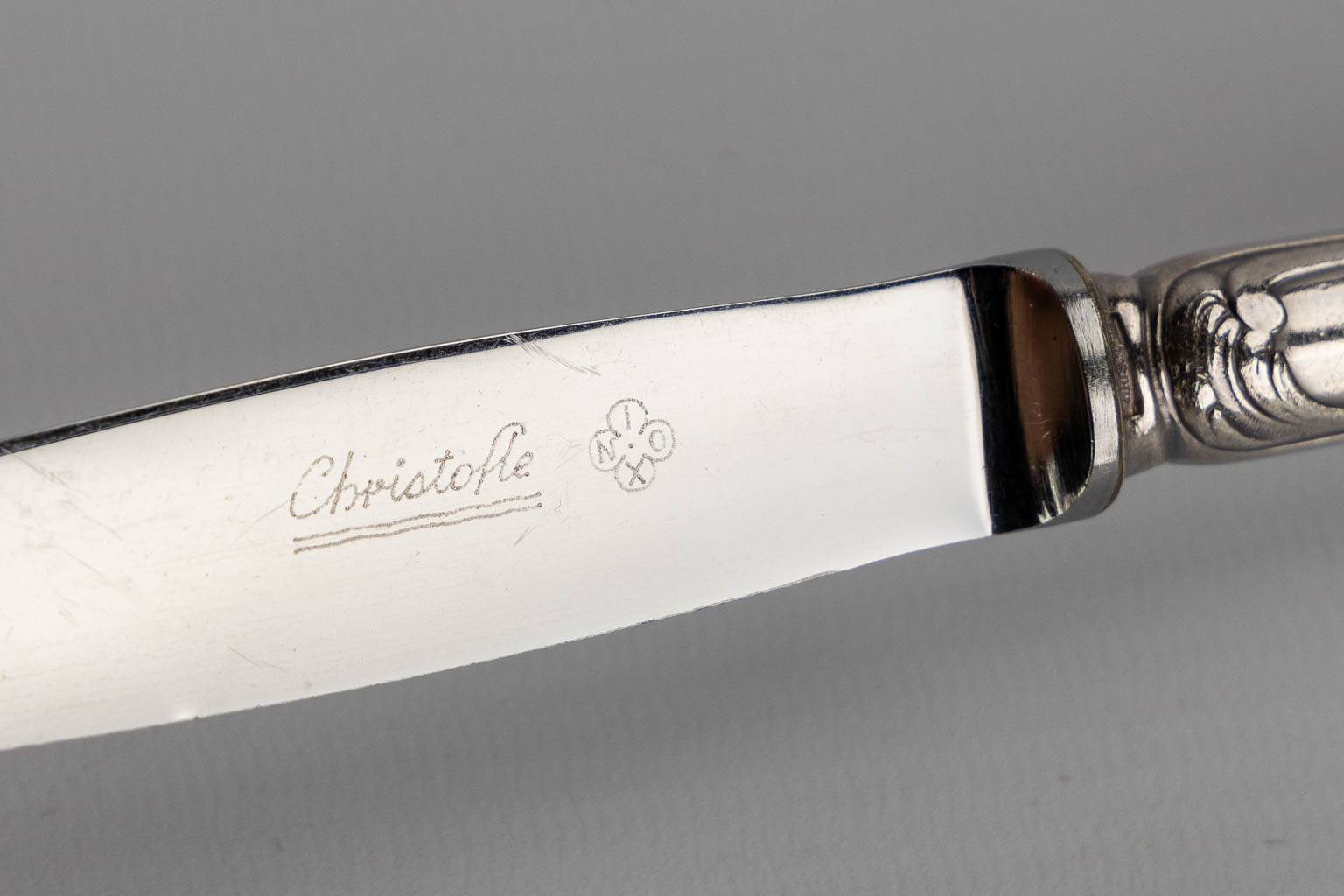 Christofle Marly, a 168-piece silver-plated cutlery. (L:28,5 cm)