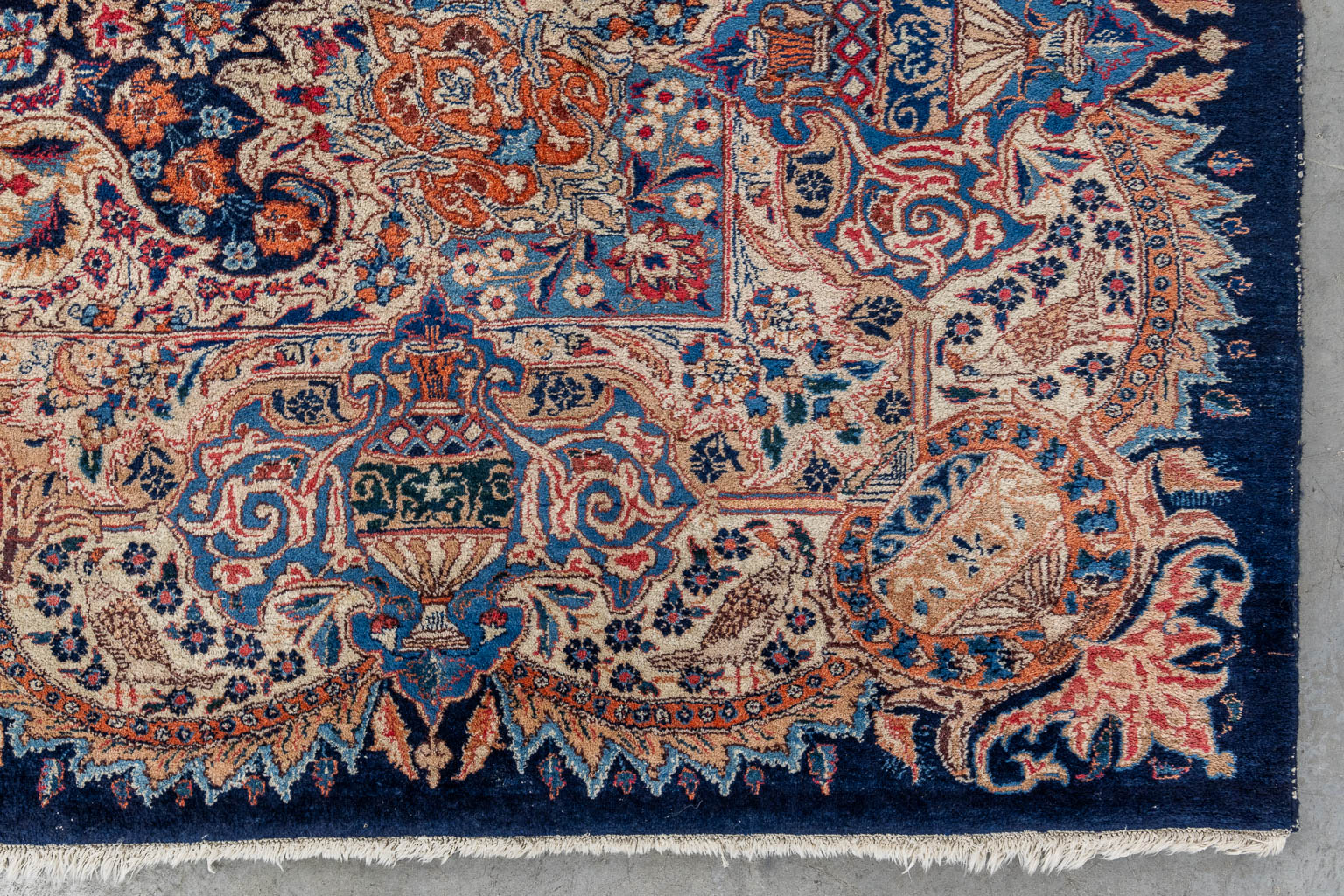 An Oriental hand-made carpet. Kashmar.