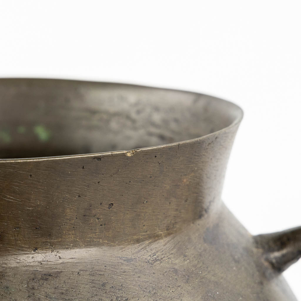 An antique bronze cauldron, so-called 