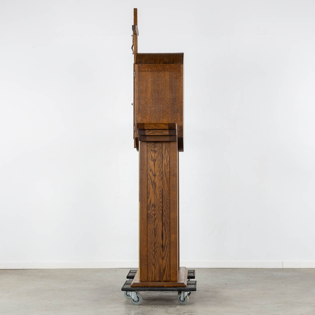 A modernist interior for a Chapel, Altar, Tabernacle, Lectern and table. Circa 1960. (L:45 x W:149 x H:230 cm)