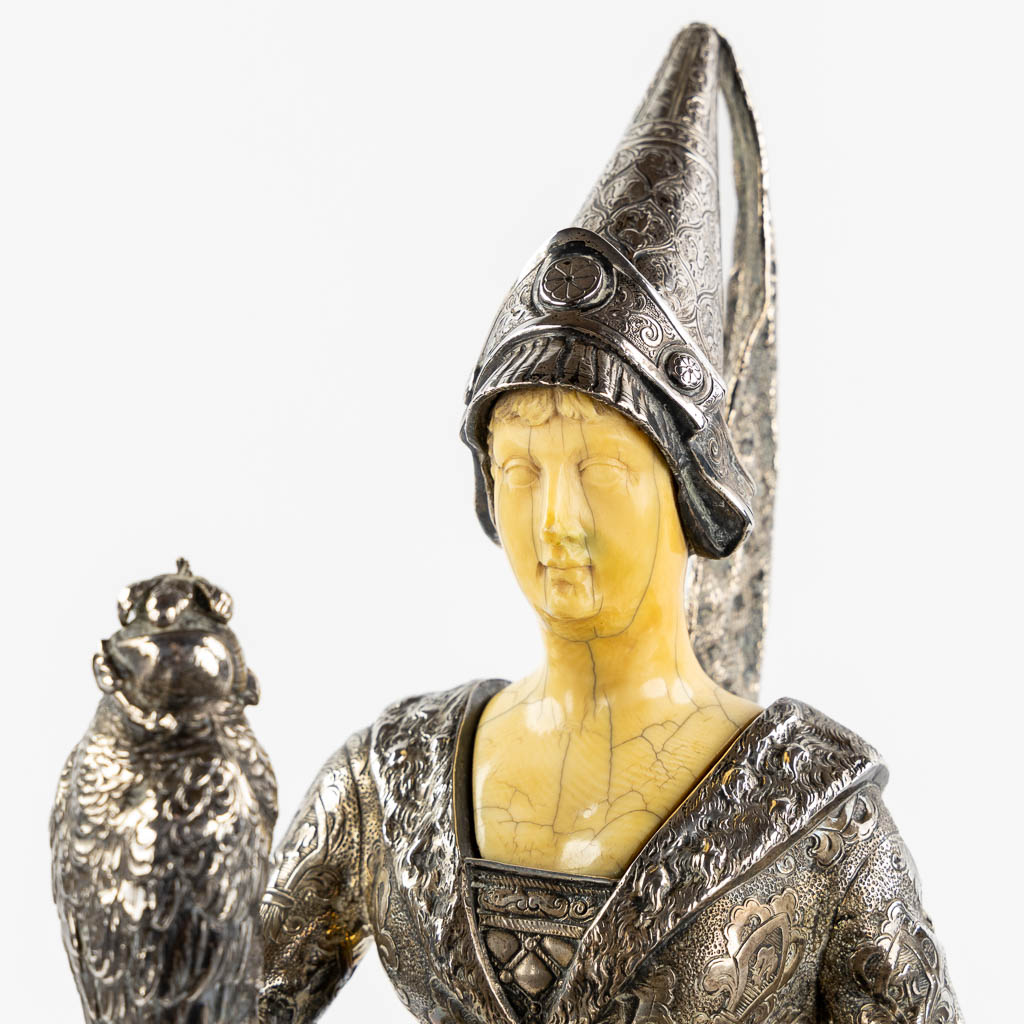 Jean Louis Schlingloff, 'Charles The Bold and Mary of Burgundy', Hanau, Germany. 6,5 kg. (L:18 x W:18 x H:57 cm)