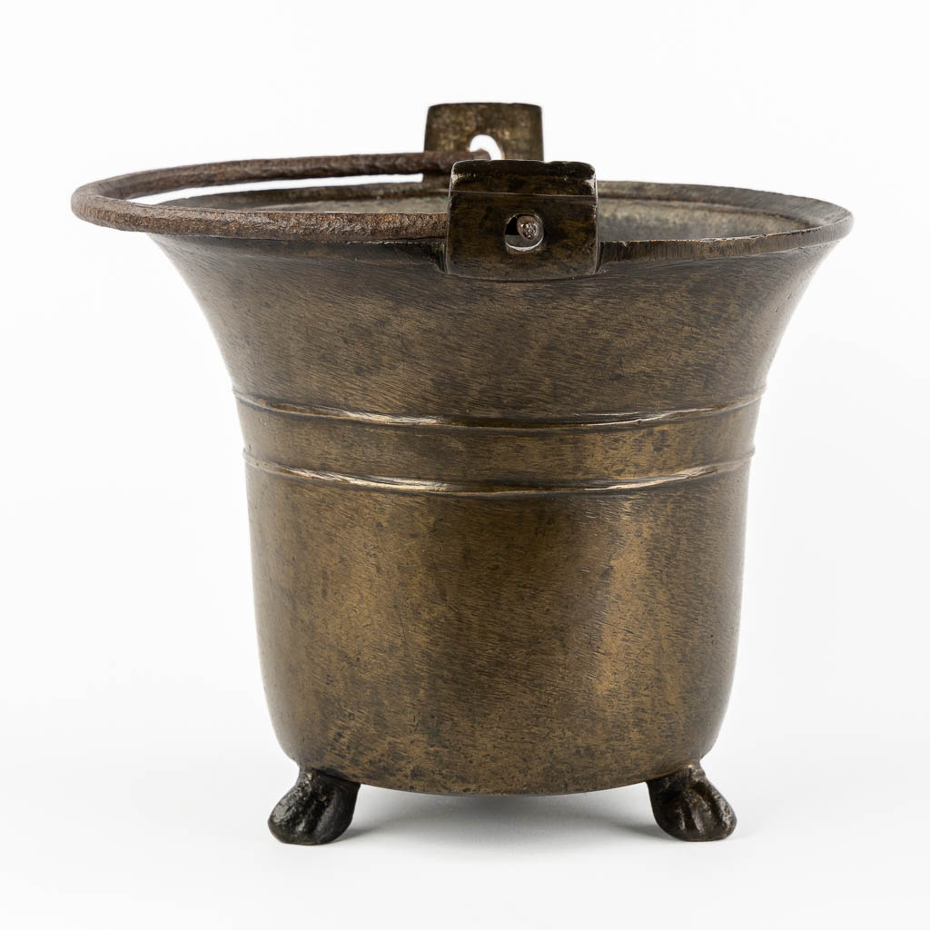 An antique Holy Water Font, bronze, circa 1400.