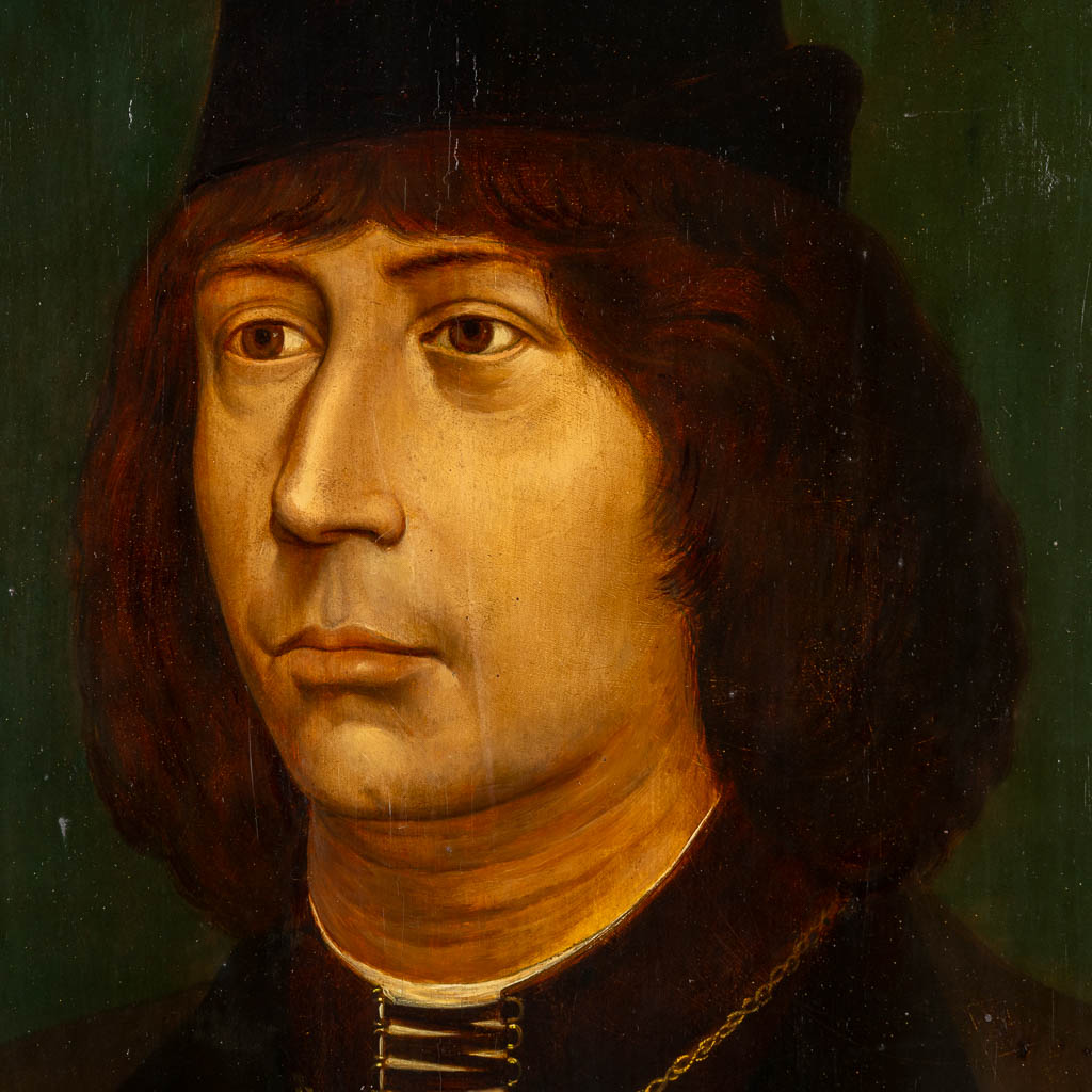 Naar Hans Memling, 'Antoine, Grand bâtard de Bourgogne', olie op paneel. 18de/19de eeuw.