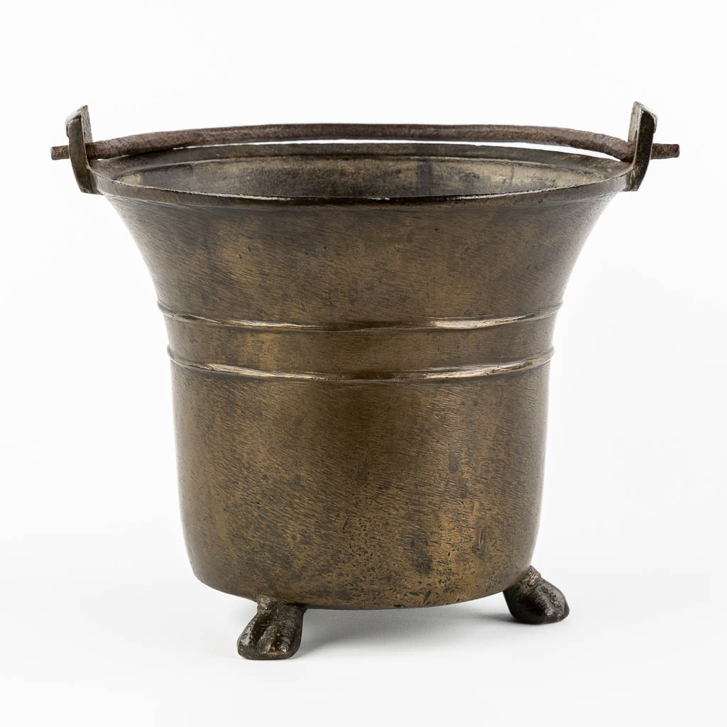 An antique Holy Water Font, bronze, circa 1400.