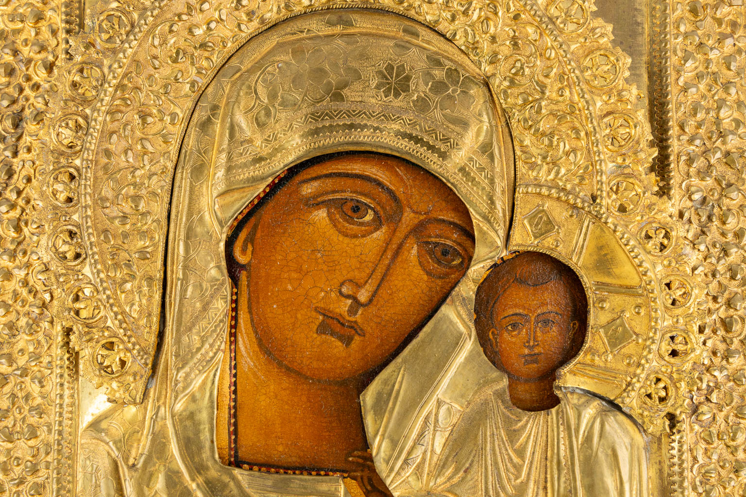 An antique Russian icon 