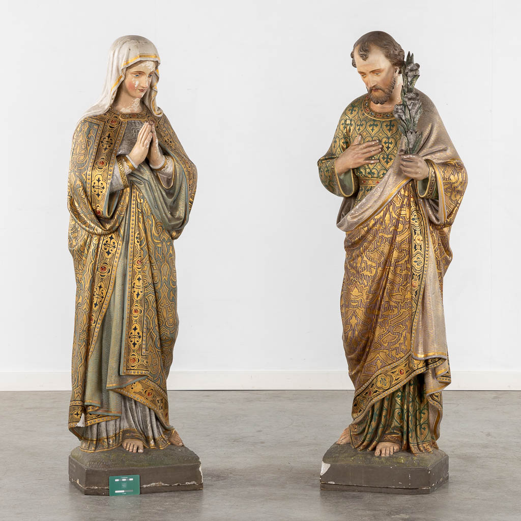 A set of three statues 