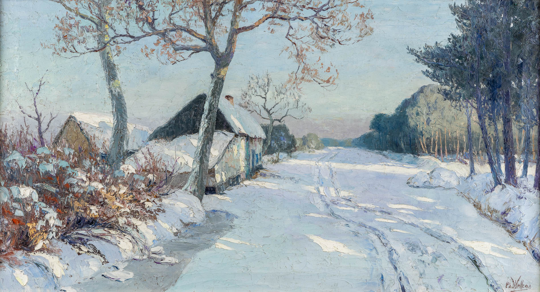 Charles WELLENS (1889-1959) 'Winterlandschap'