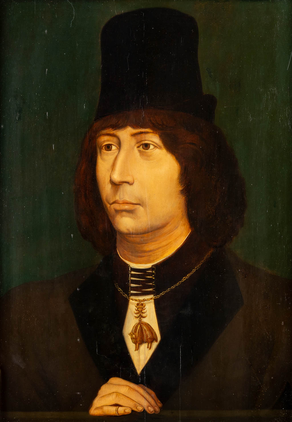 Naar Hans Memling, 'Antoine, Grand bâtard de Bourgogne', olie op paneel. 18de/19de eeuw.