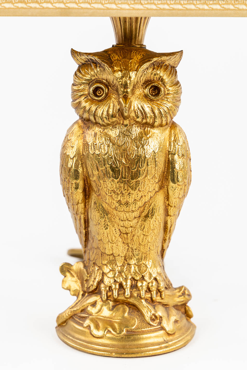 Deknudt, Loevsky & Loevsky, a table lamp, 'Owl'. (c.1980).