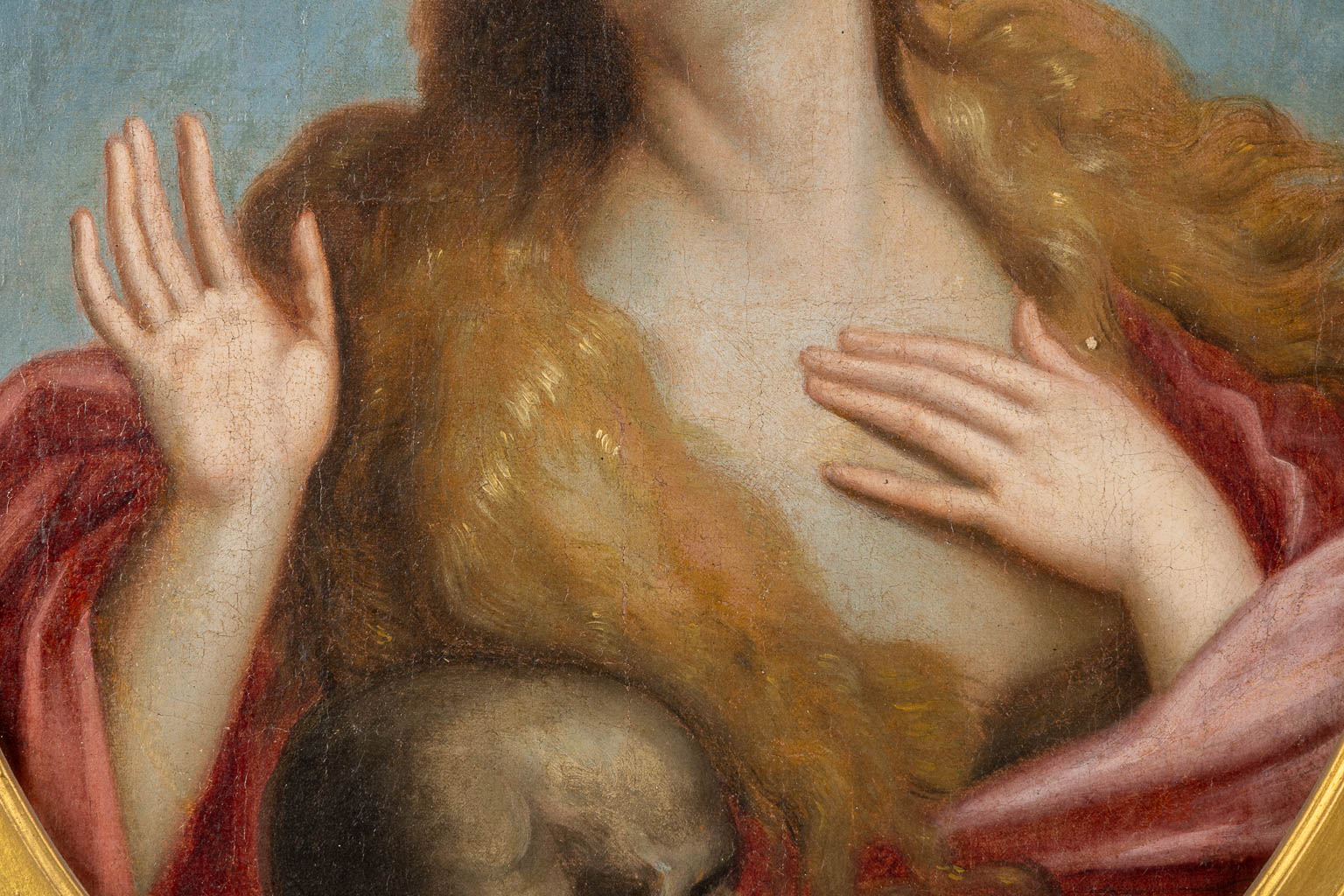 Een antiek schilderij naar Guido Reni 