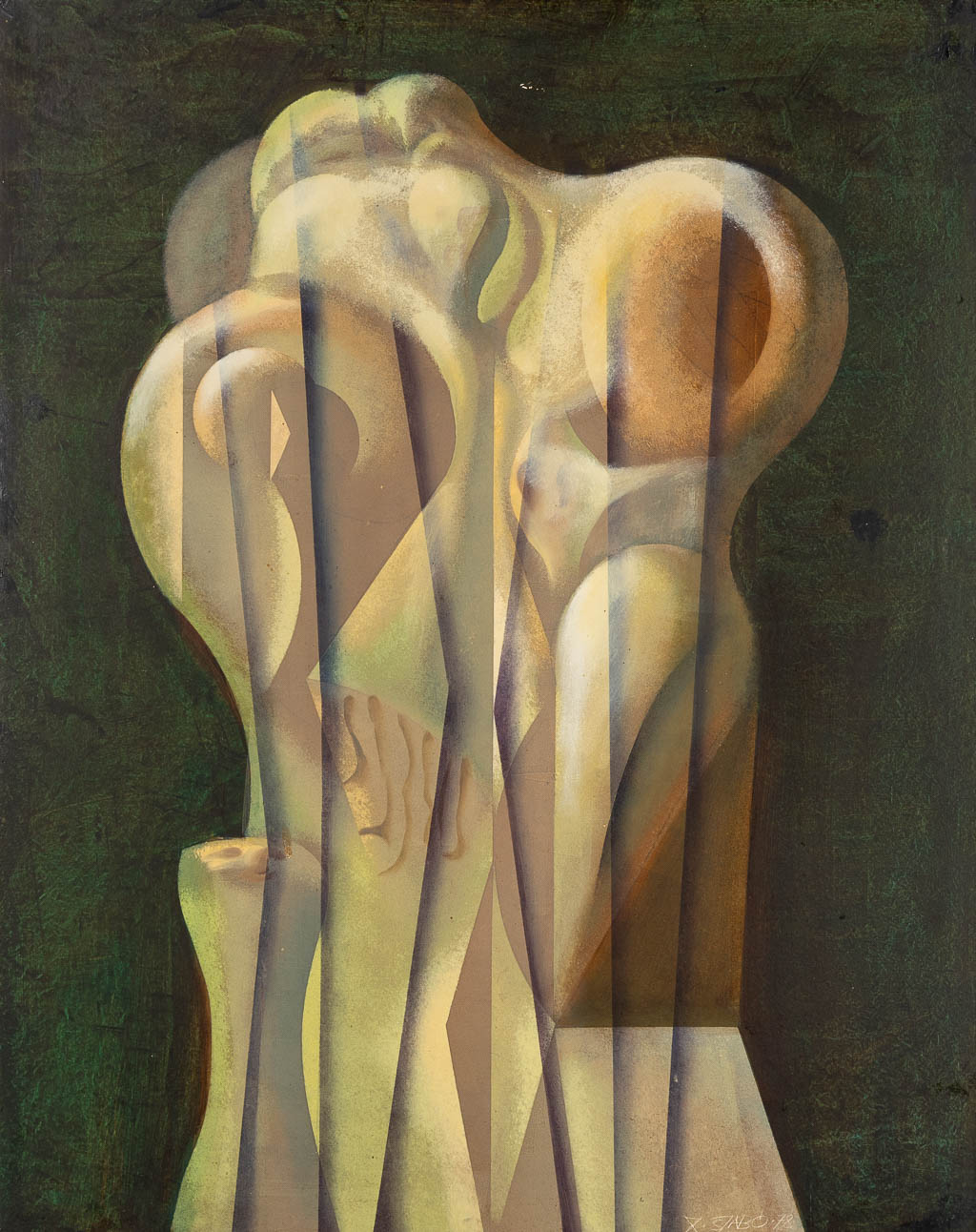 André SZABO (1923-2007) 'Zonder titel' 1978. (W:80 x H:100 cm)