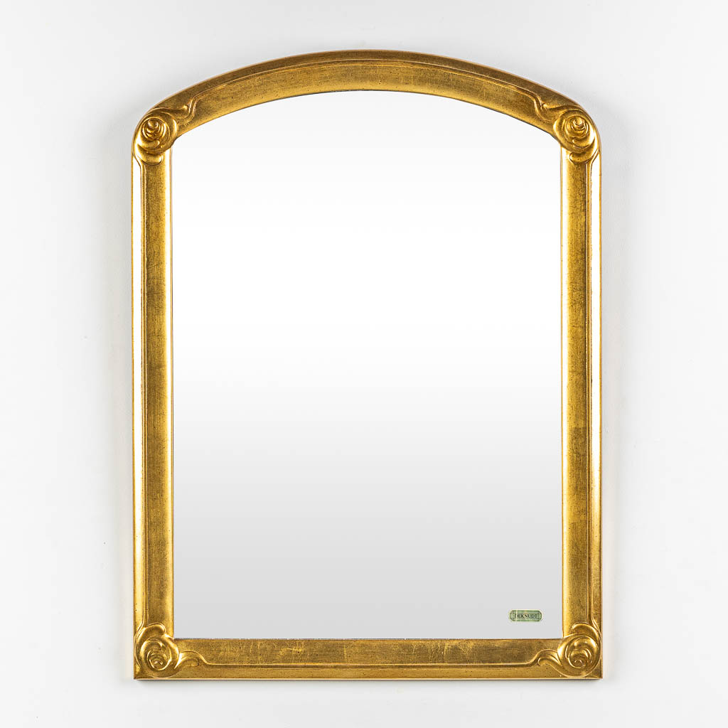 Deknudt, two gilt mirrors. (W:92 x H:120 cm)