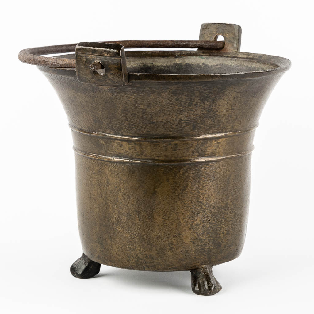 An antique Holy Water Font, bronze, circa 1400.