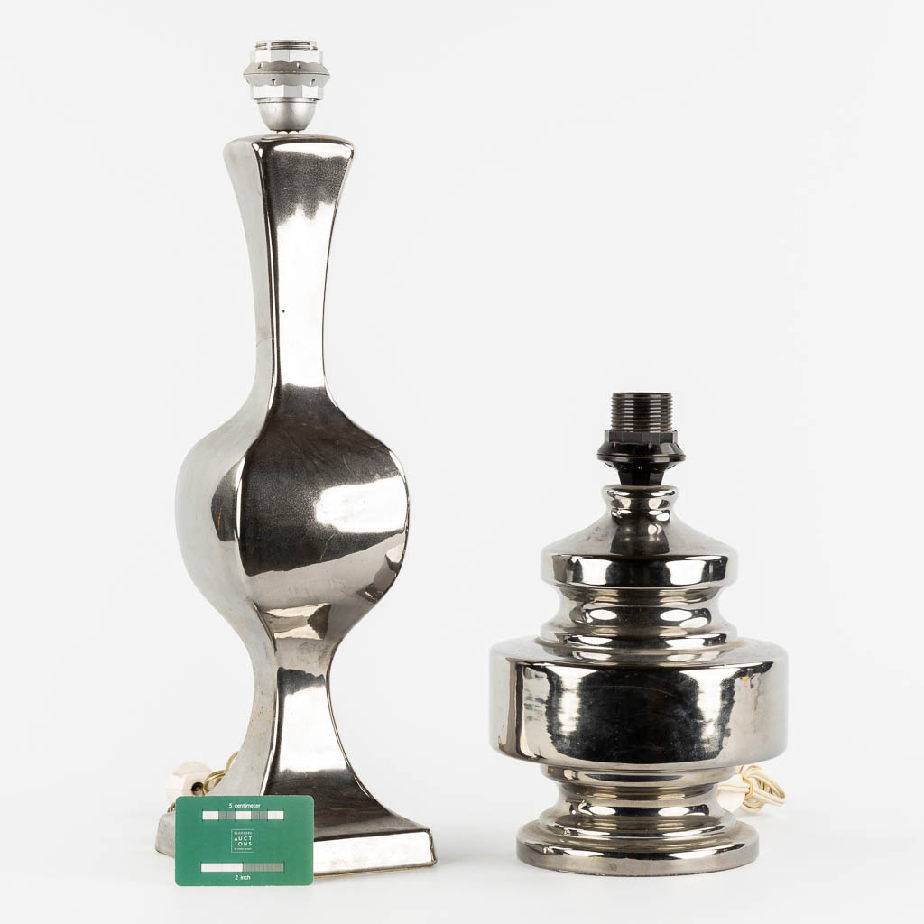 Two table lamps with a 