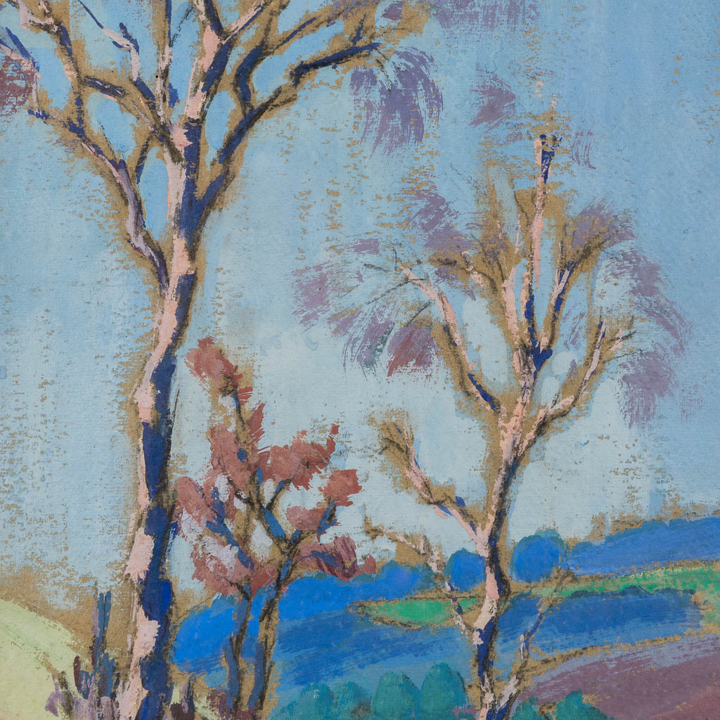 E. Louis GOOSSENS (XX) 'Trees on the hillside'  