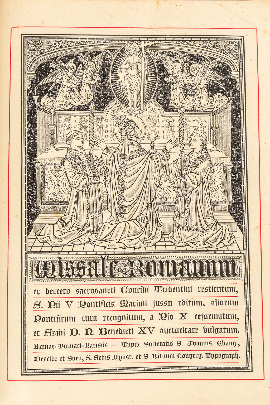 Twee Missale Romanum, 20de eeuw. Bijgevoegd 'Antiphonarium Romanum, 17de eeuw.