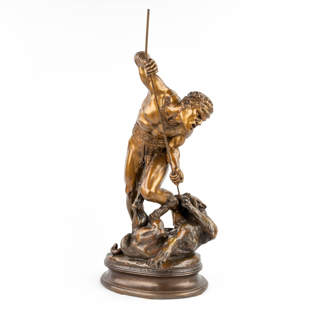 Thomas Fran ois Cartier 1879 1943 Lion Fighter 67cm Bronze