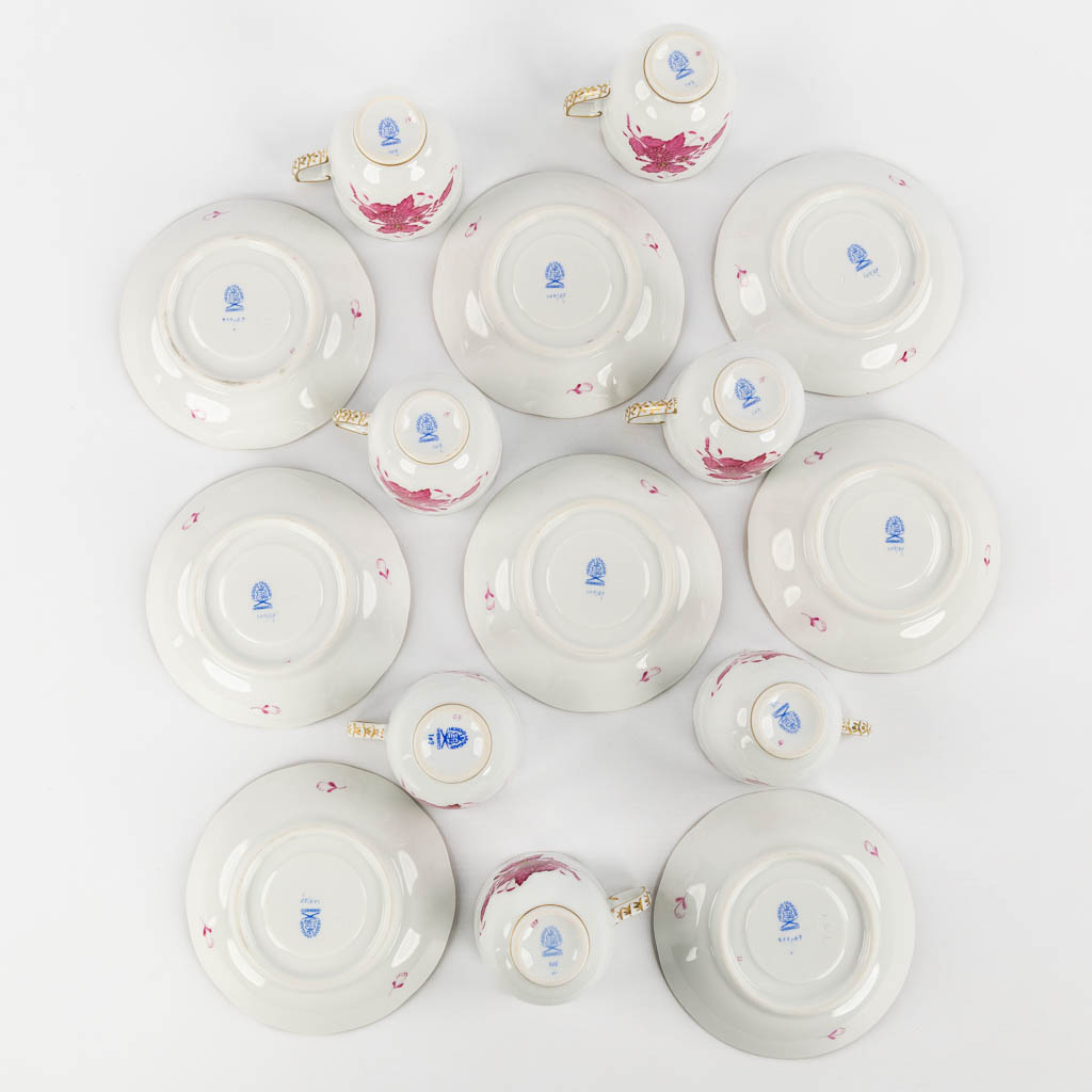 Herend Porcelain, 'Apponyi' an 83-piece hand-painted porcelain dinner service.