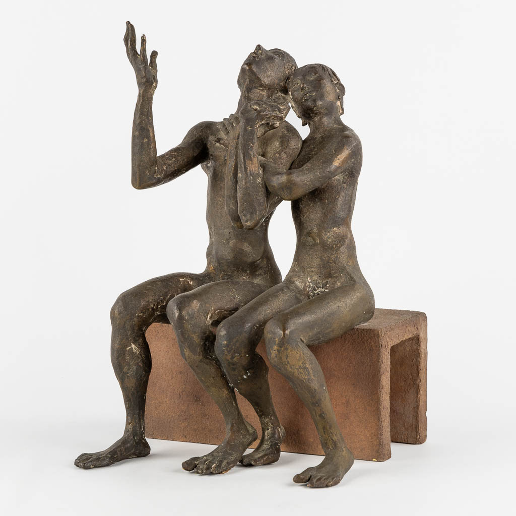 Christian LEROY (1931-2007) 'Sculpture'. (L:23 x W:24 x H:38 cm)