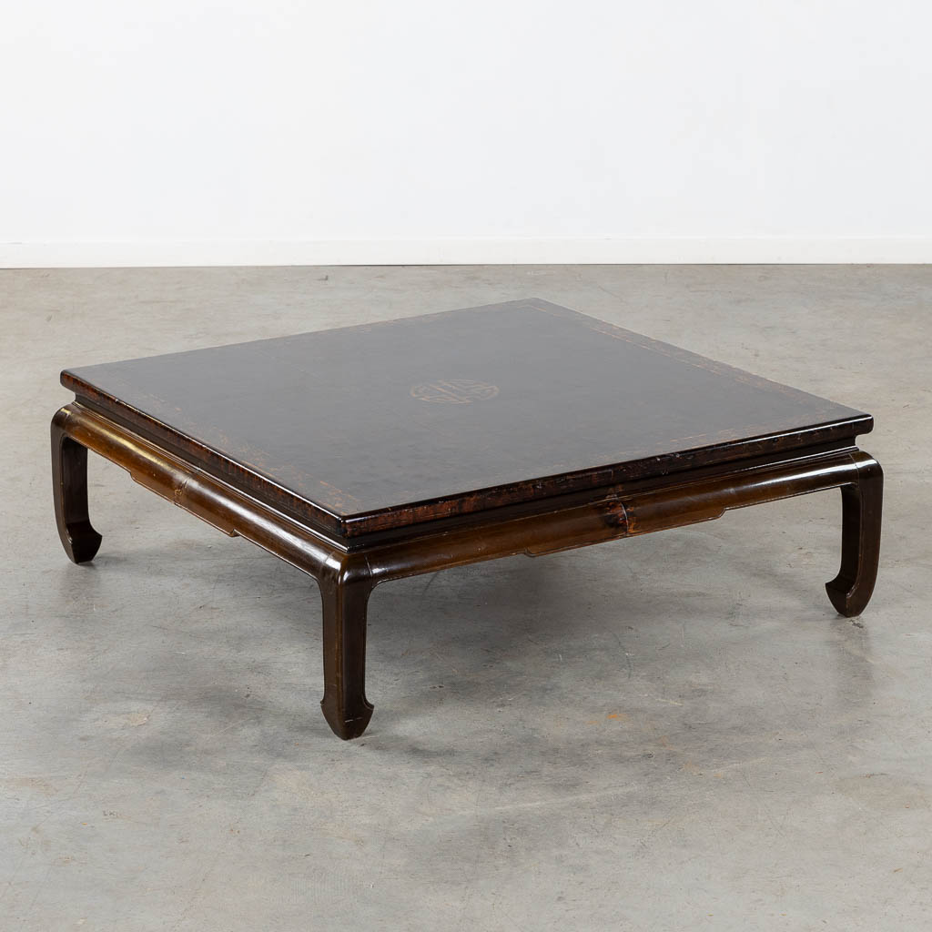 An Orientalist-inspired coffee table. (L:110 x W:110 x H:37 cm)