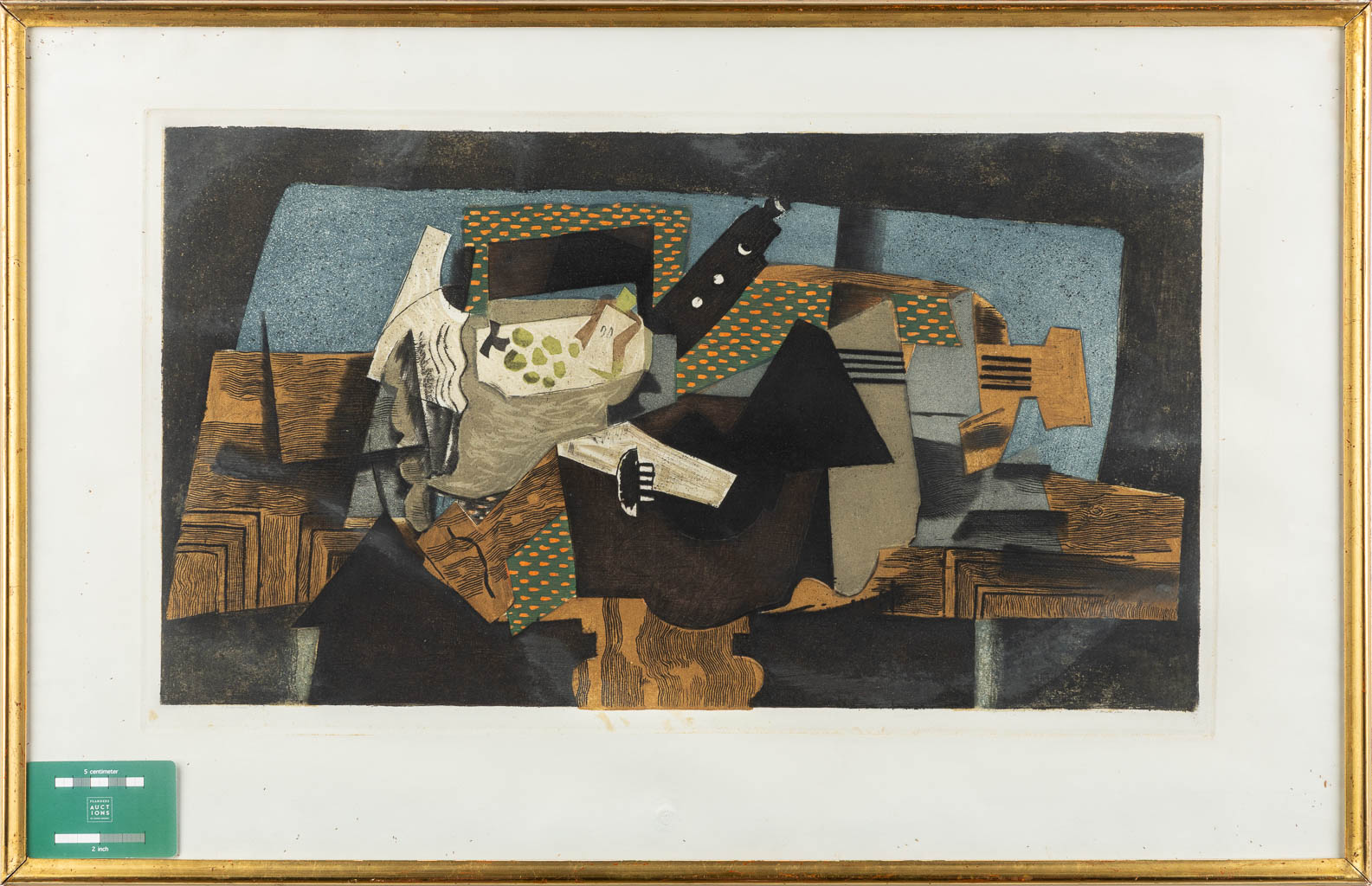 Georges BRAQUE (1882-1963) 'Le guéridon noir', edition of the Louvre Museum. (W:61 x H:35 cm)