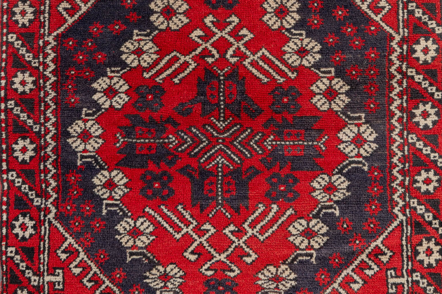 Een collectie van 3 Oosterse, handgeknoopte tapijten. Turkije. (L: 185 x W: 140 cm)