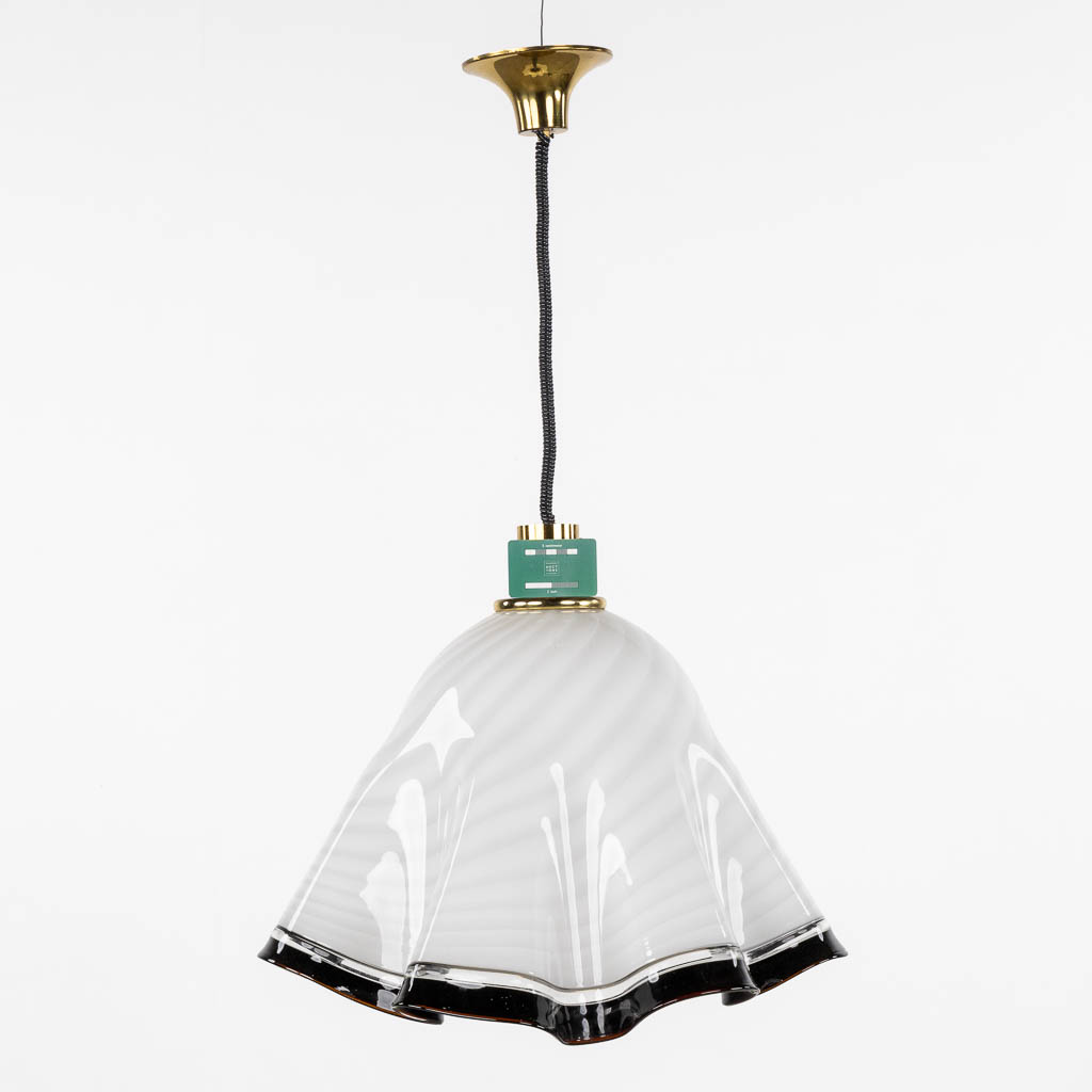 A large Venetian ceiling lamp in a 