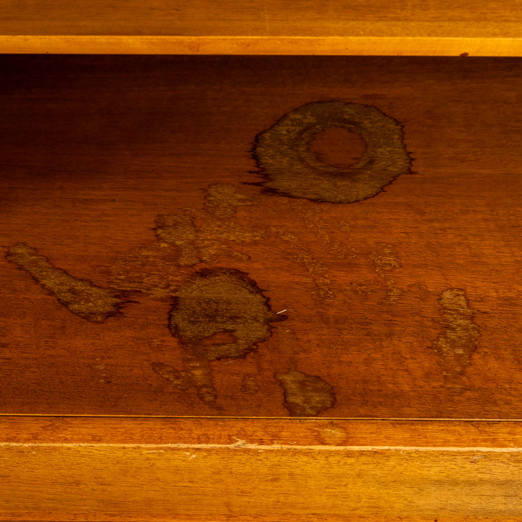 Vandenberghe-Pauvers, a two-piece wall cabinet, veneered wood. (c.1980).