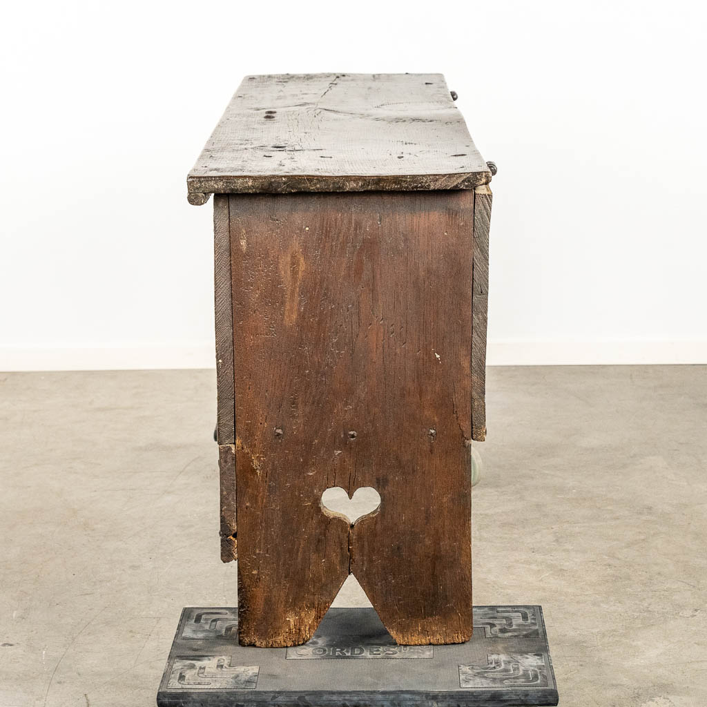 An antique Chest, sculptured oak, Flanders/The Low Countries, 17th C. 