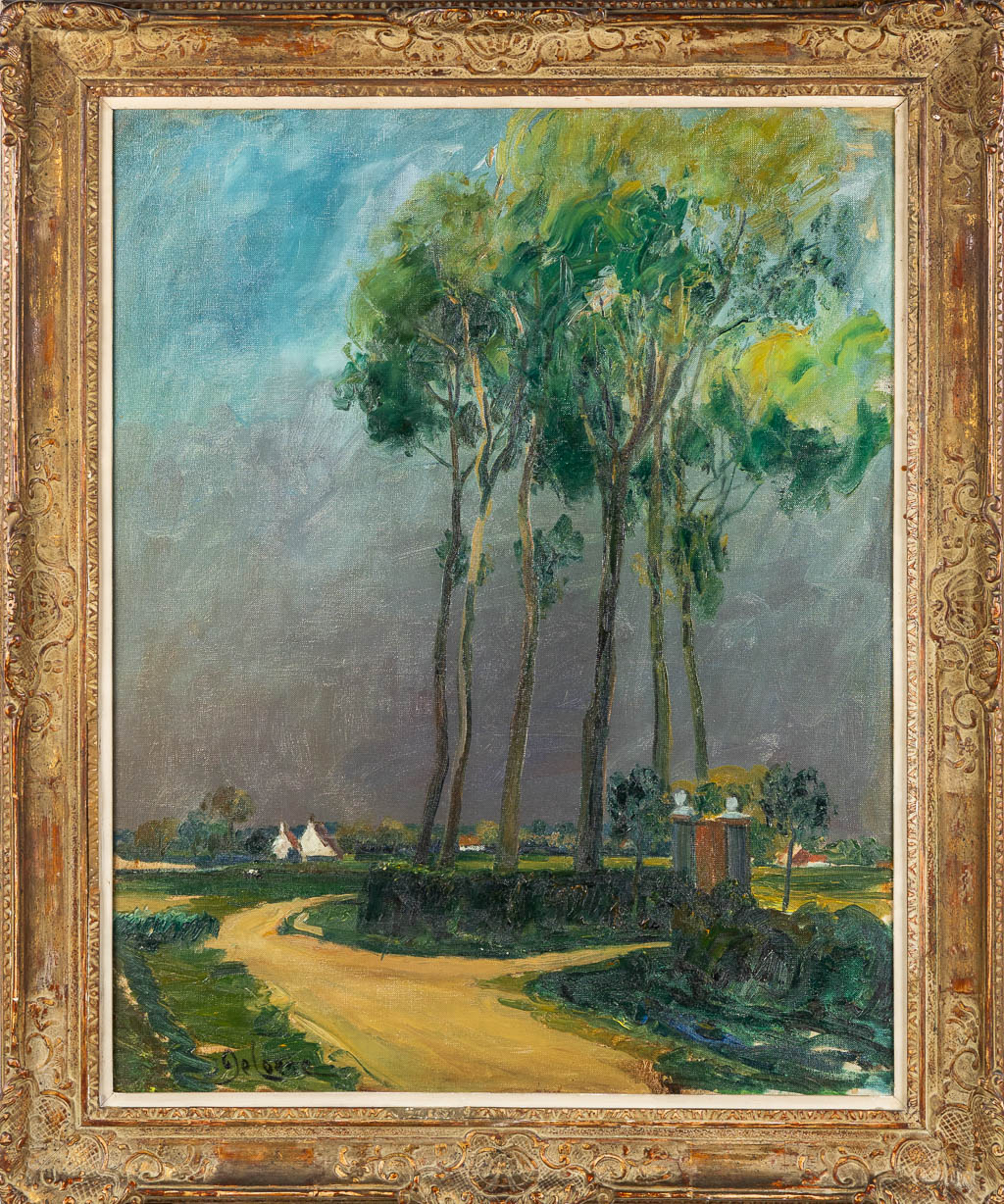 Joseph François DE COENE (1875-1950) 'Road with poplars'  