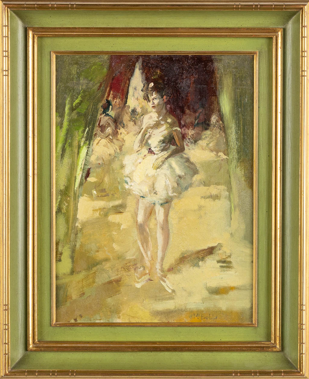 Martin BOLLE (1912-1968) 'Portret van een Ballerina', 'Portrait van een Dame'