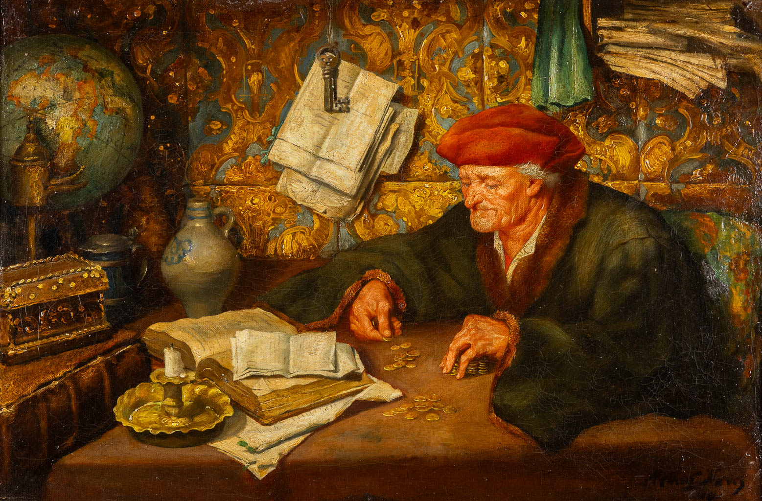 Arthur NAVEZ (1881-1931) 'De bankier' (1910?)