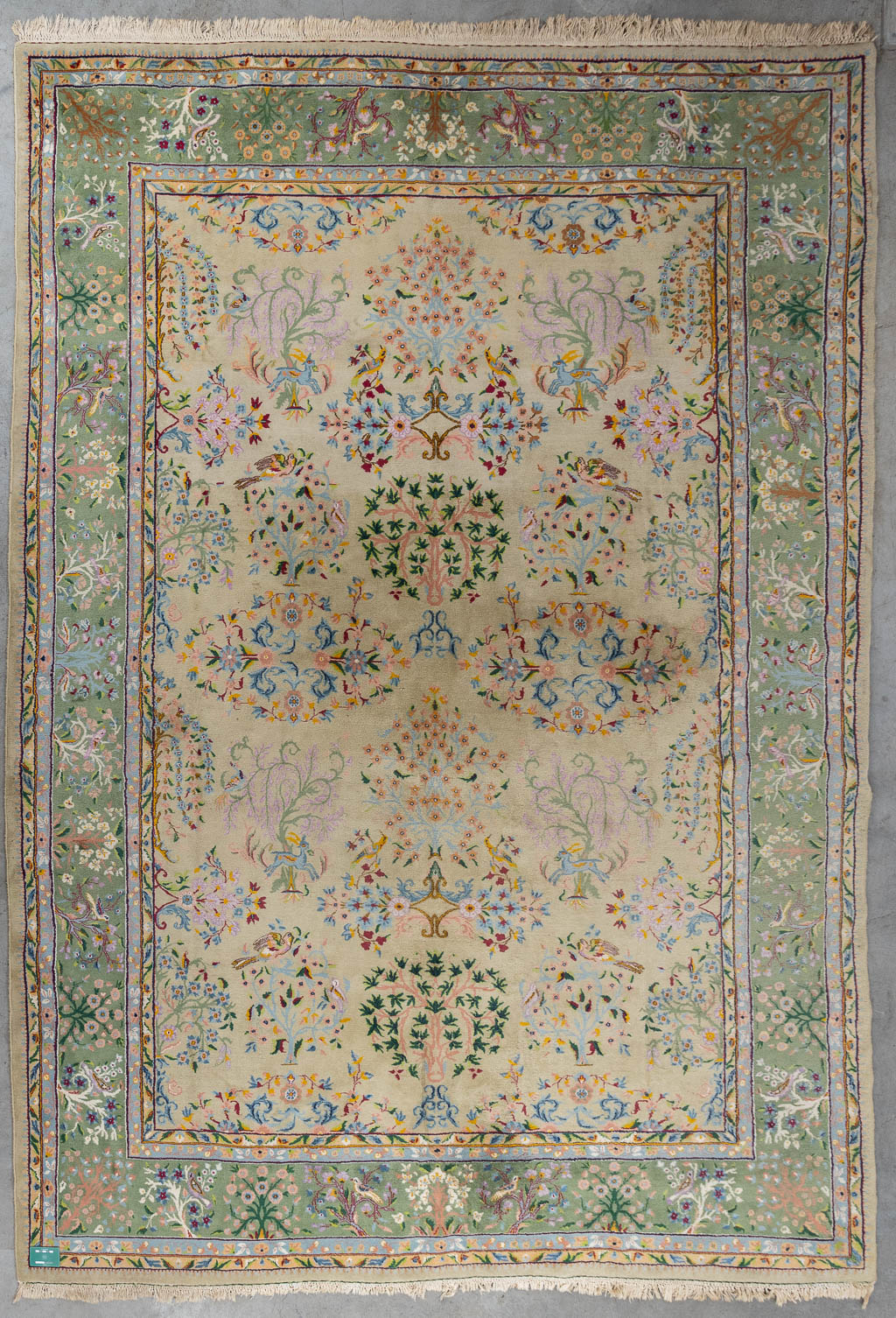 An Oriental hand-made carpet, Azadary. (L:356 x W:247 cm)