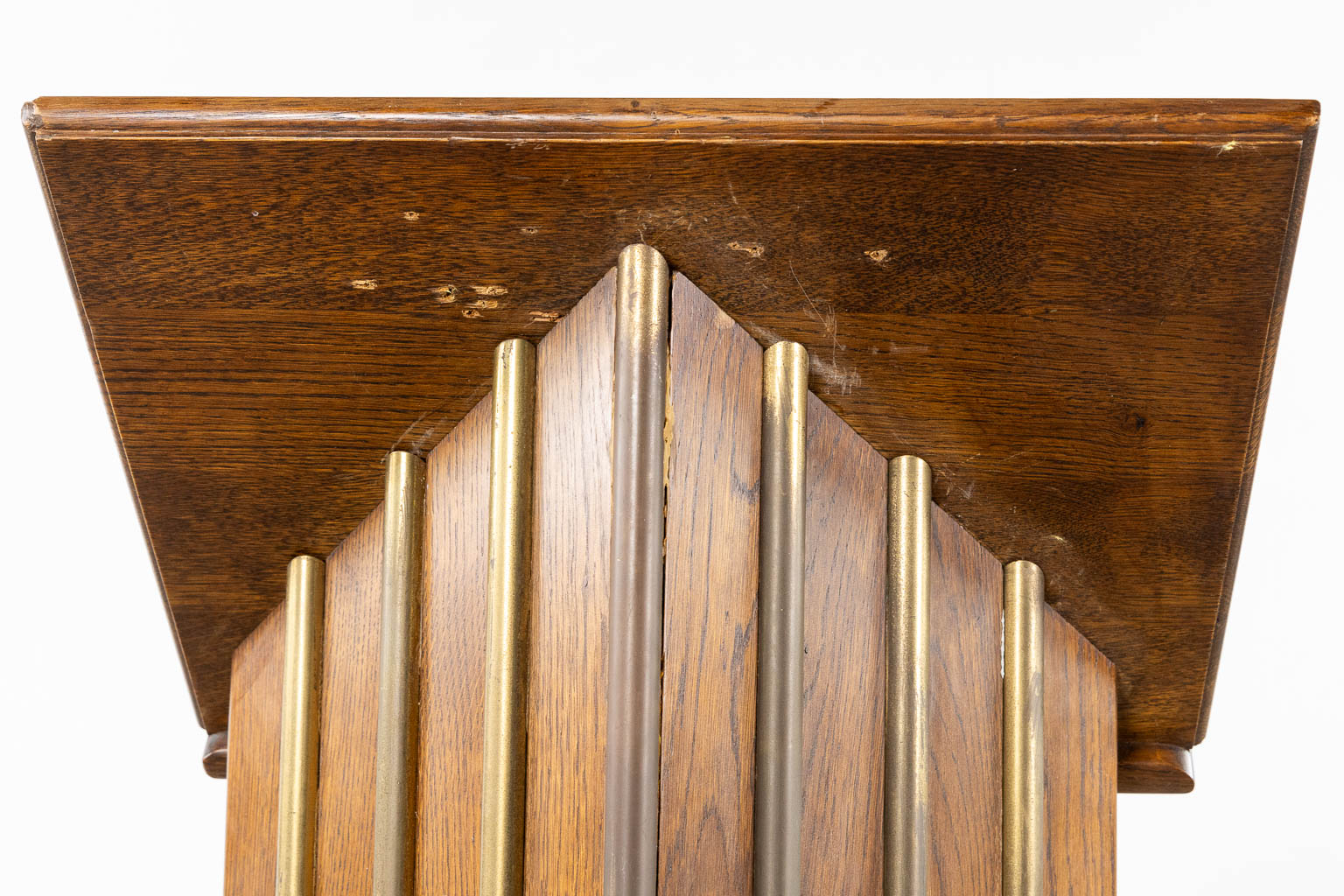 A modernist interior for a Chapel, Altar, Tabernacle, Lectern and table. Circa 1960. (L:45 x W:149 x H:230 cm)