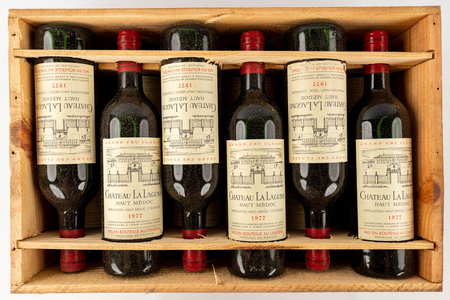 Château La Lagune Haut Médoc, 1977, 12 flessen