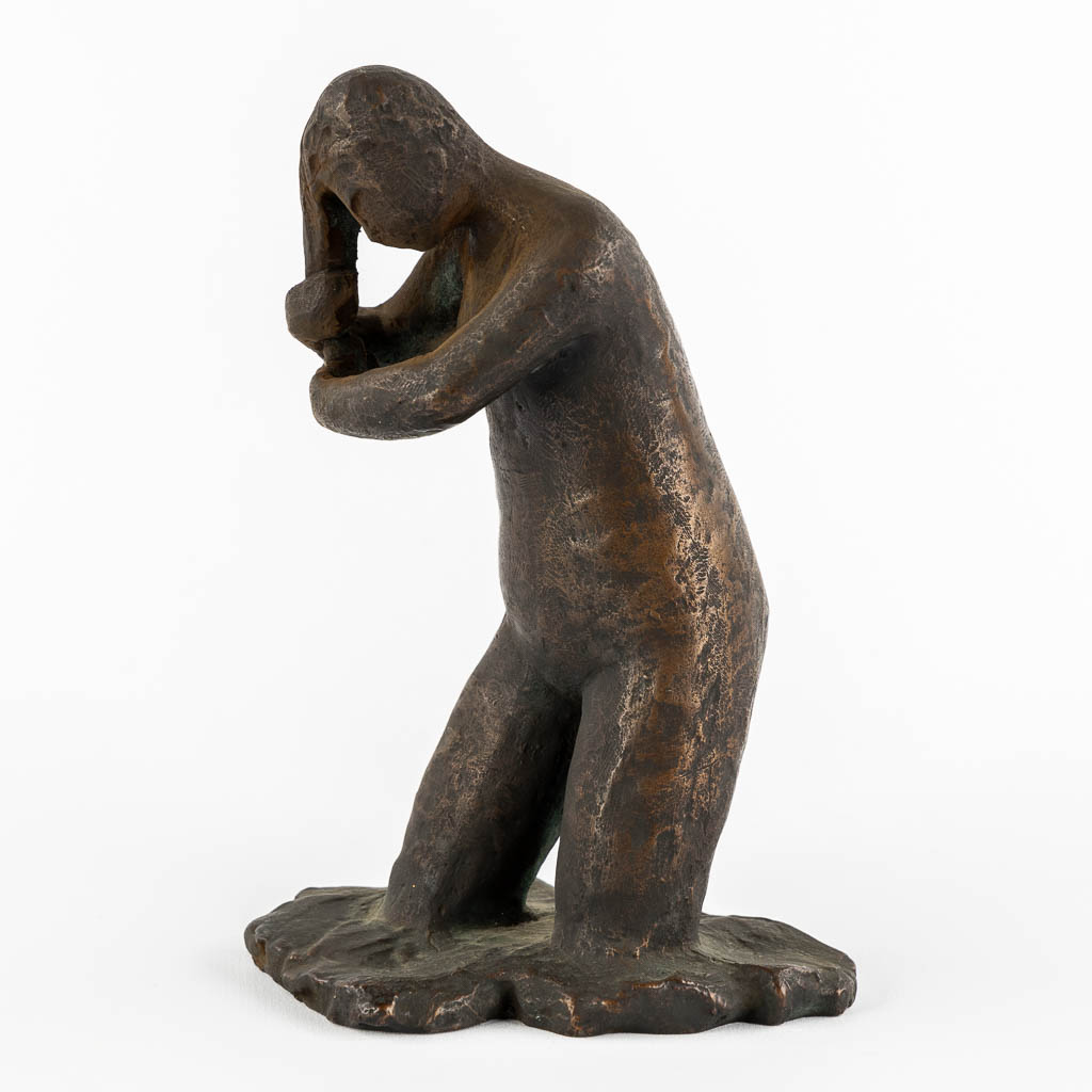 Geo VINDEVOGEL (1923-1977) 'Bathing' patinated bronze.