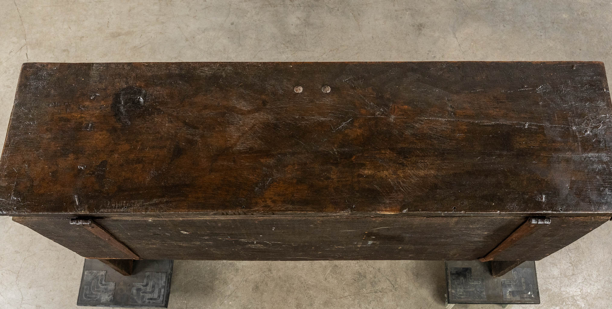 An antique Chest, sculptured oak, Flanders/The Low Countries, 17th C. 