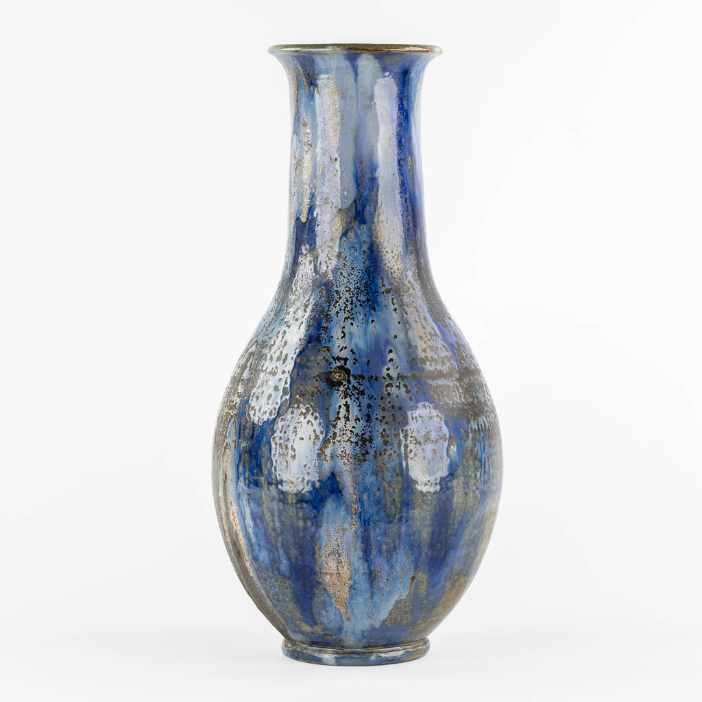 Roger GUERIN (1896-1954) 'Large Blue Vase'. (H:52 x D:24 cm)