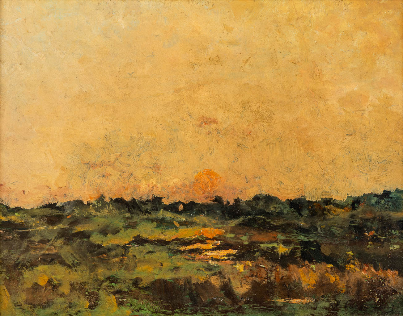 Jos COOSEMANS (1828-1904) 'Zonsondergang'