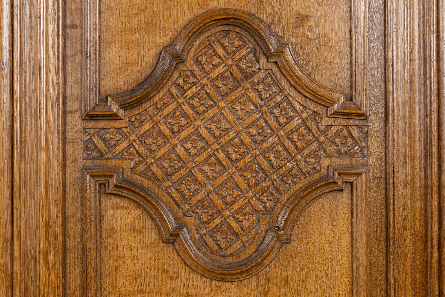 A two-door wardrobe, Louis XIV, 18th C. (L:63 x W:168 x H:235 cm)