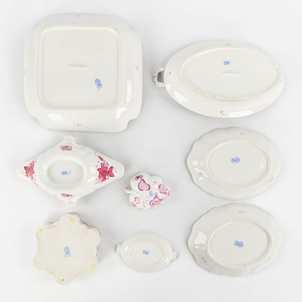 Herend Porcelain, 'Apponyi' an 83-piece hand-painted porcelain dinner service.