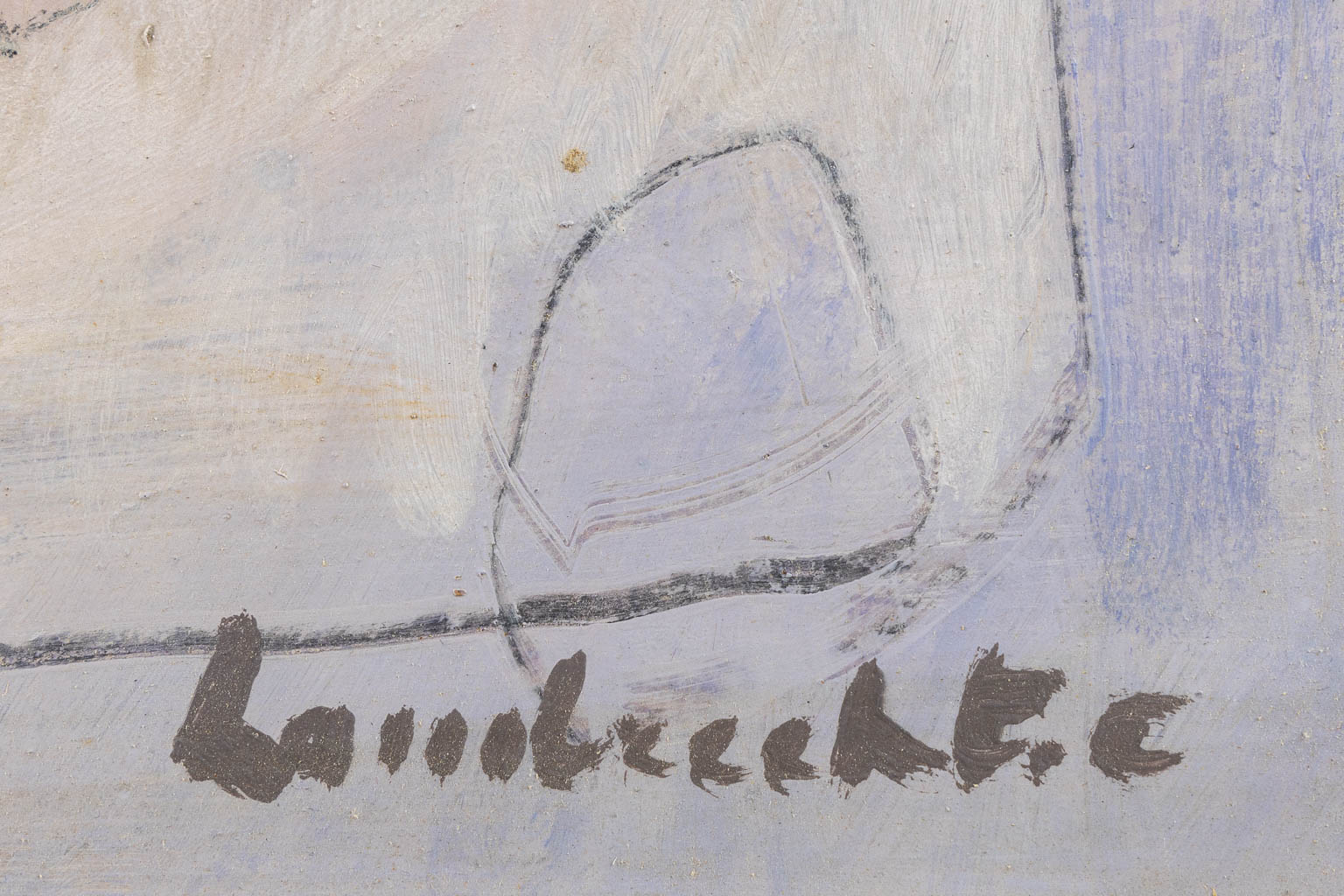 Constant LAMBRECHT (1915-1993) 'Compositie' circa 1982. 