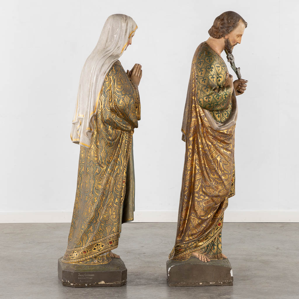 A set of three statues 