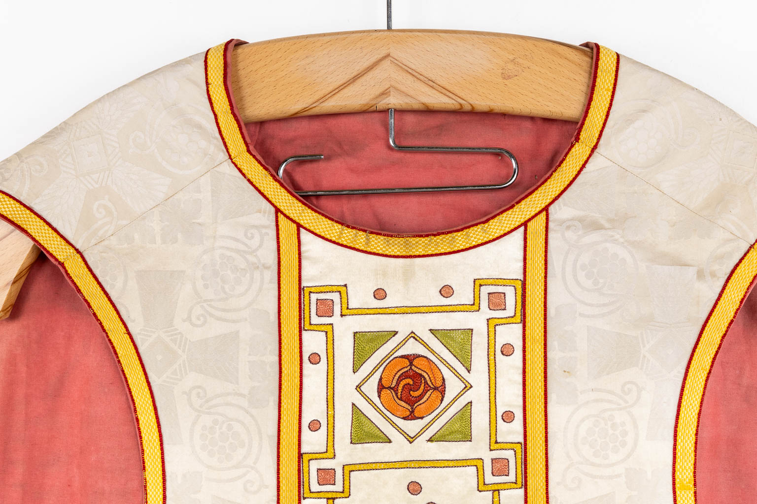 Four Roman Chasubles and matching Stola, embroideries. 