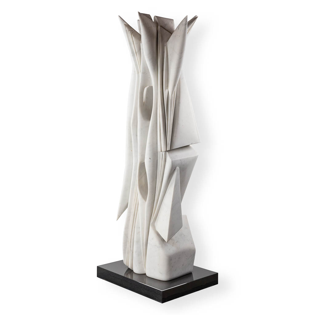 Pablo ATCHUGARRY (1954) 'Untitled' white Carrara marble, 2008. (L:61 x W:50 x H:226 cm)