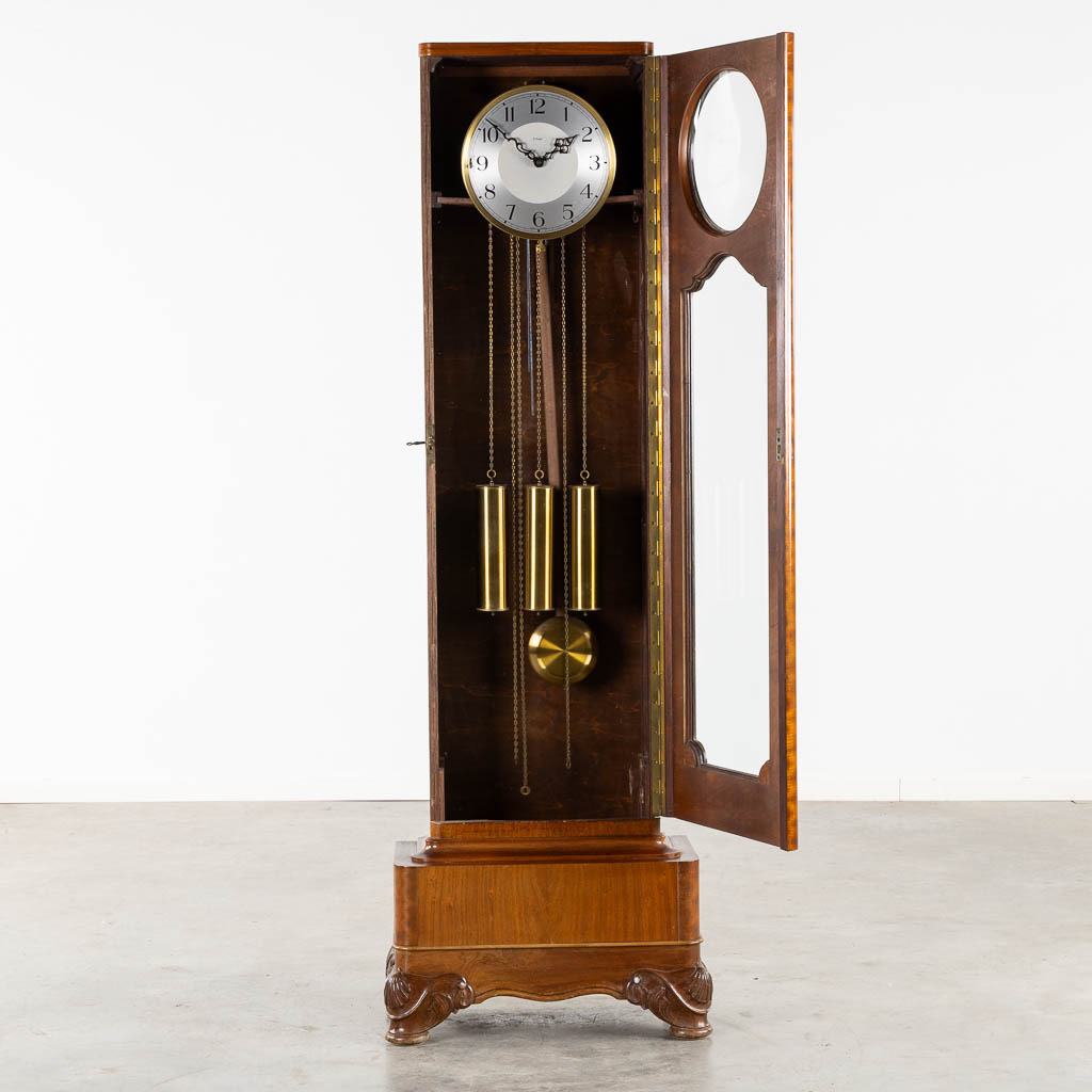 A Bauhaus/Art Deco style Grandfather clock, Westminster Movement, England. (L:32 x W:64 x H:195 cm)